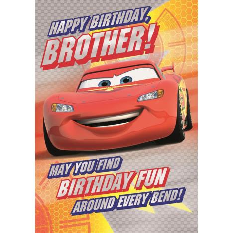 Brother Disney Cars Birthday Card £2.40